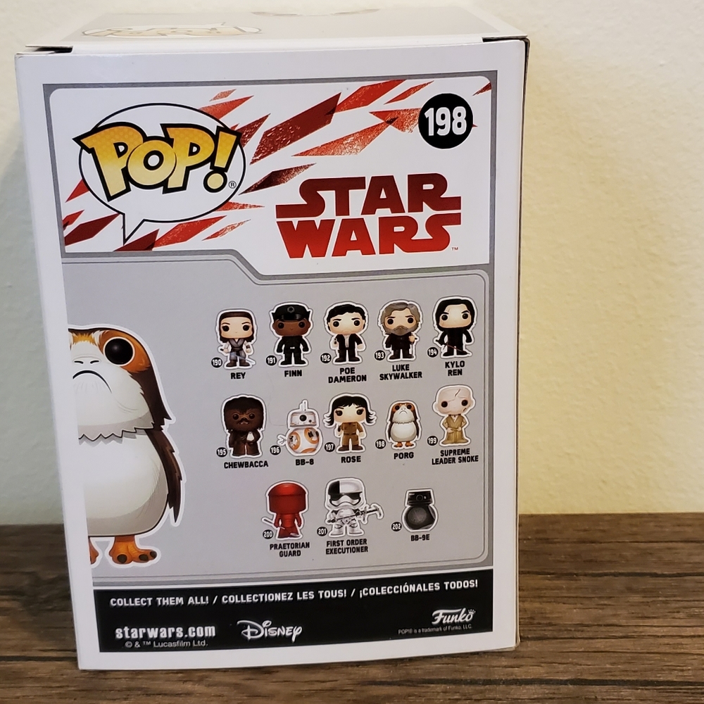 Starwars Funko POP! Flocked Porg Exclusive - Picture 3 of 6